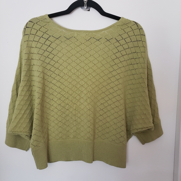 Olive Green Short Waisted Sweater - Picture 2 of 7